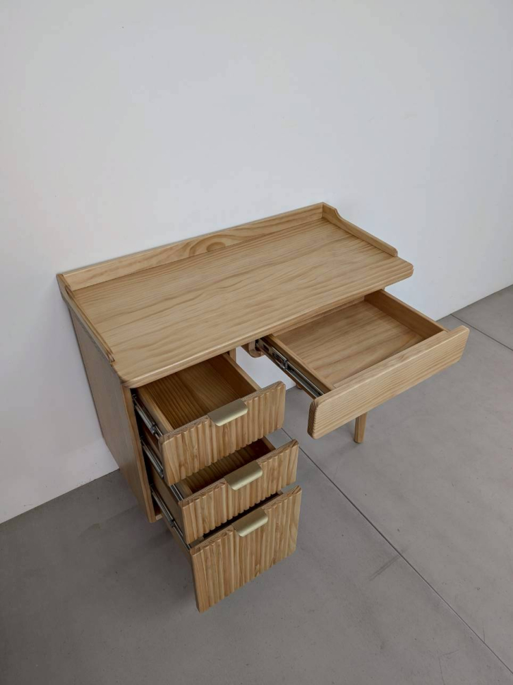 好圓實木化妝桌