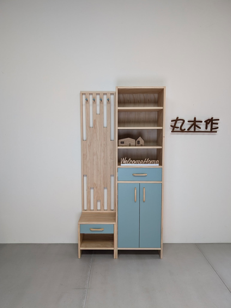 實木玄關收納櫃