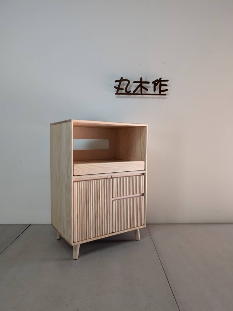 實木電器收納櫃