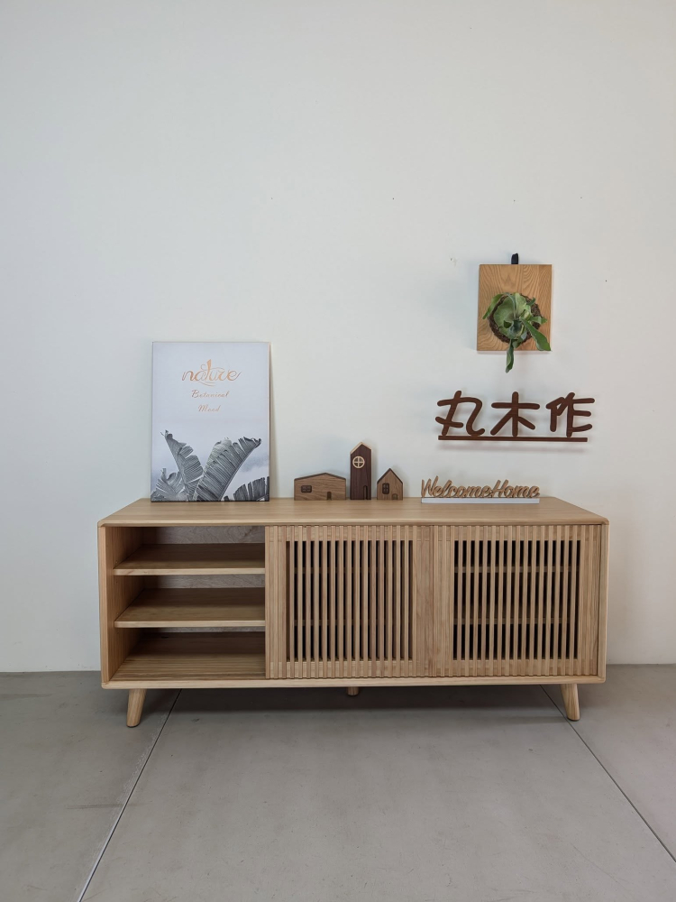 實木收納櫃-手染橡木色