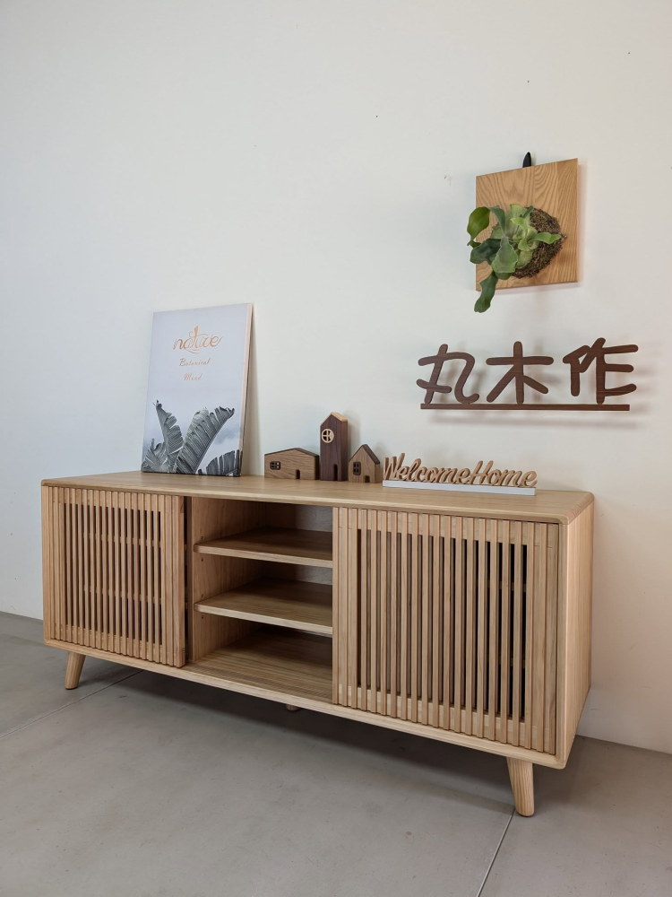 實木收納櫃-手染橡木色