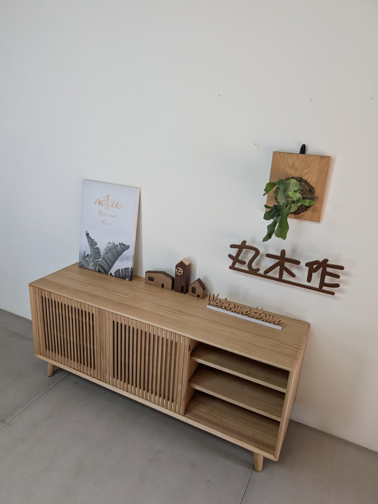 實木收納櫃-手染橡木色