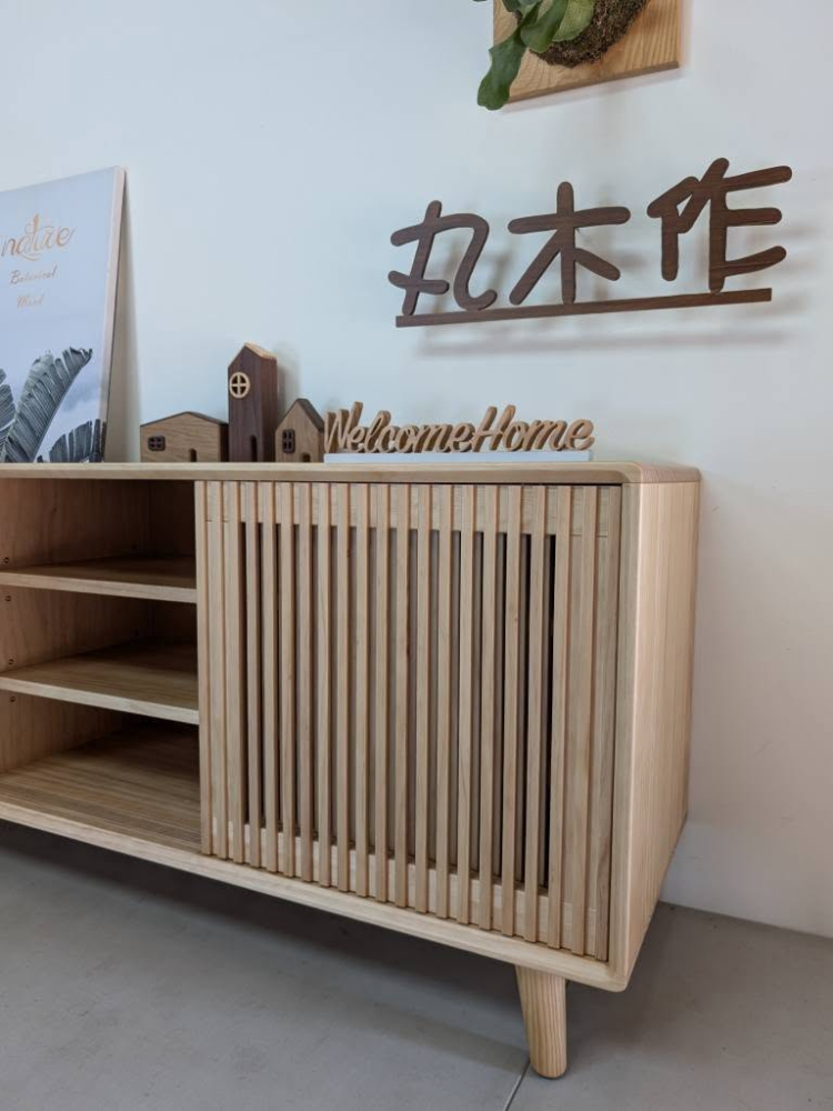 實木收納櫃-手染橡木色