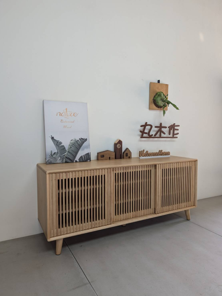 實木收納櫃-手染橡木色