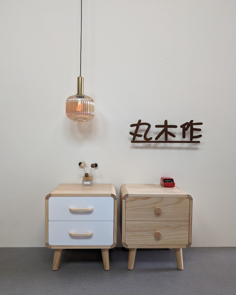 北歐風實木床頭櫃--NT$5200-5500