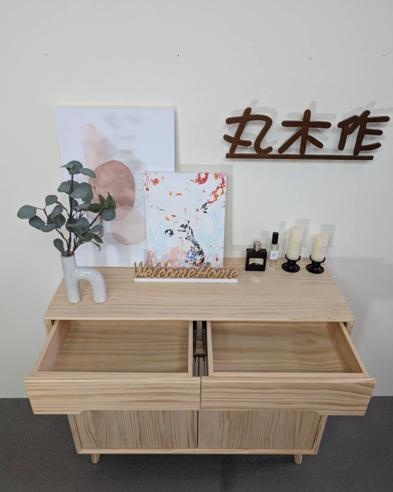 客製實木收納櫃--01