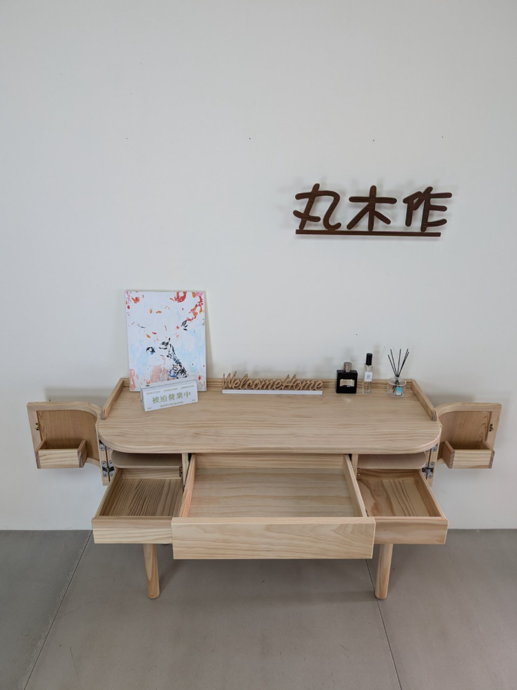 客製實木化妝桌--01