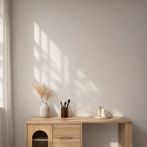 多功能實木延伸化妝桌收納櫃